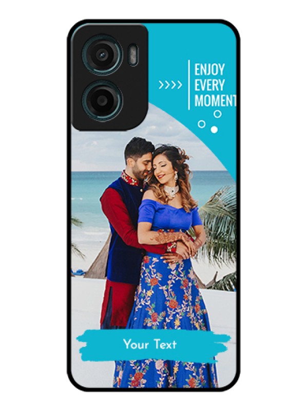 Custom Motorola E15 Custom Glass Phone Case - Happy Moment Design