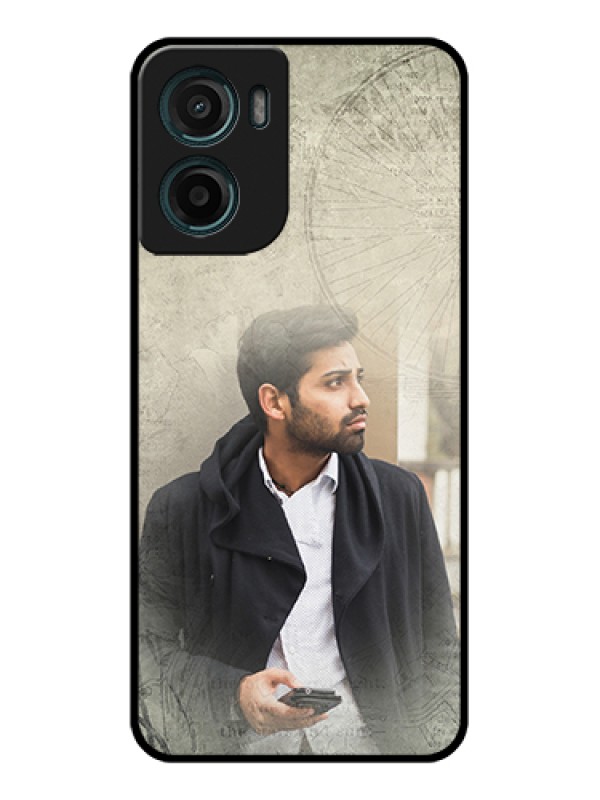 Custom Motorola E15 Custom Glass Phone Case - With Vintage Design