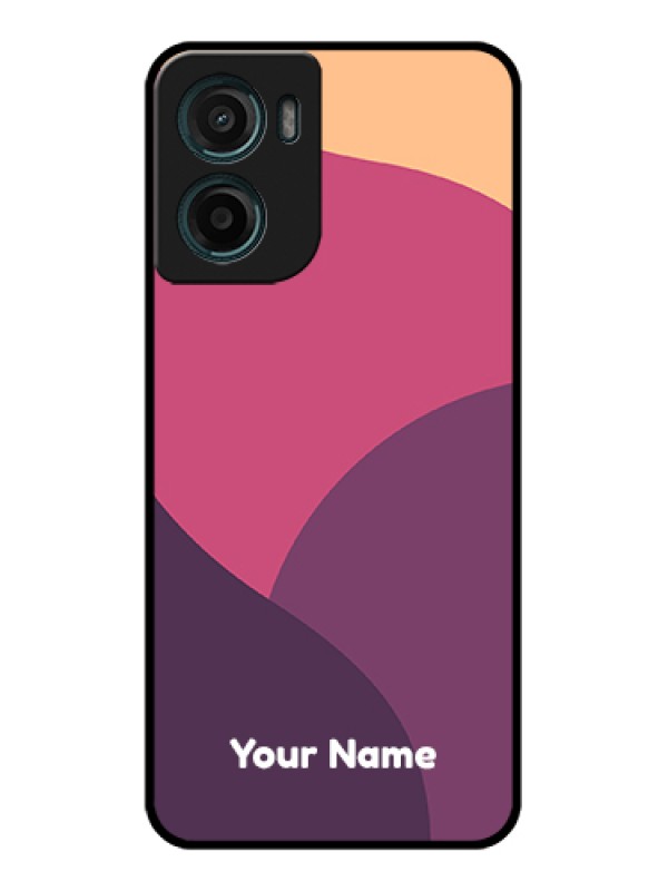 Custom Motorola E15 Custom Glass Phone Case - Mixed Multi - Colour Abstract Art Design