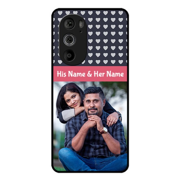 Motorola Edge 30 Pro Custom Glass Phone Case - Love Symbols Design