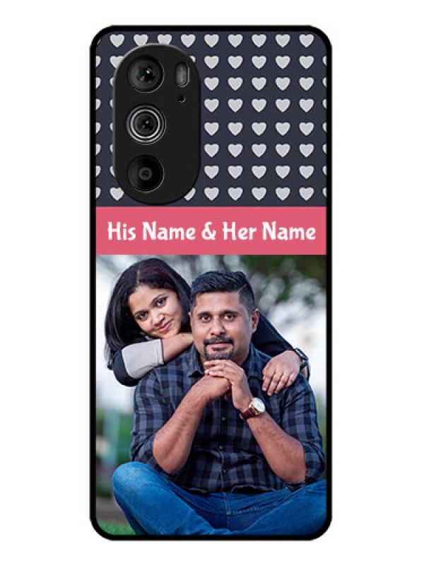 Custom Motorola Edge 30 Pro Custom Glass Phone Case - Love Symbols Design