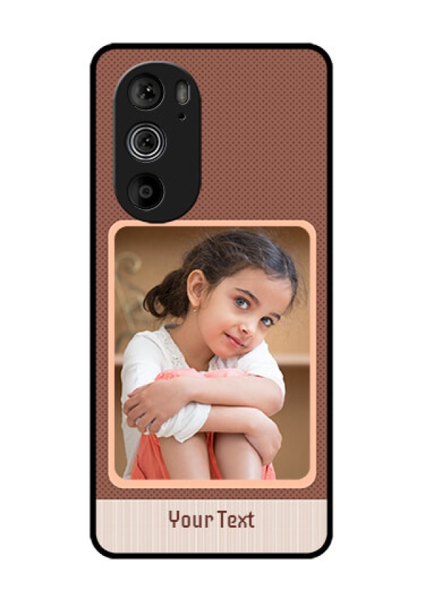 Motorola Edge 30 Pro Custom Glass Phone Case - Simple Pic Upload Design