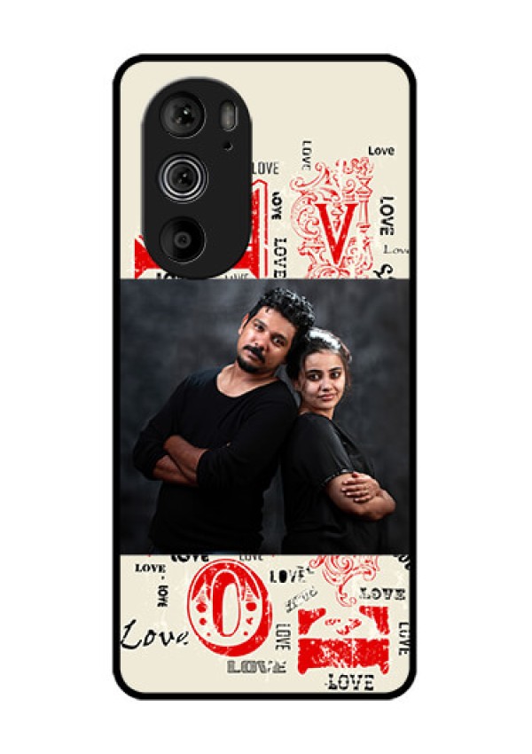 Motorola Edge 30 Pro Custom Glass Phone Case - Trendy Love Design Case