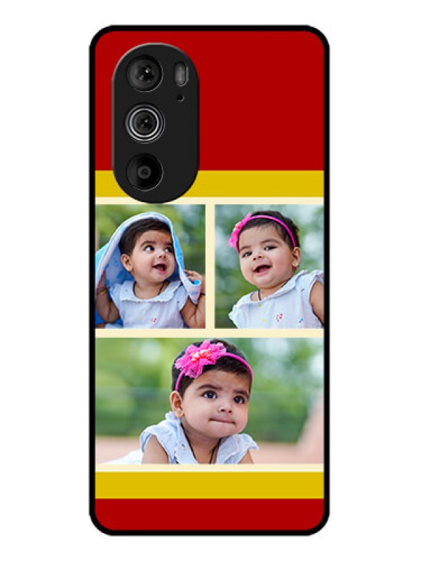 Custom Motorola Edge 30 Pro Custom Glass Phone Case - Multiple Pic Upload Design