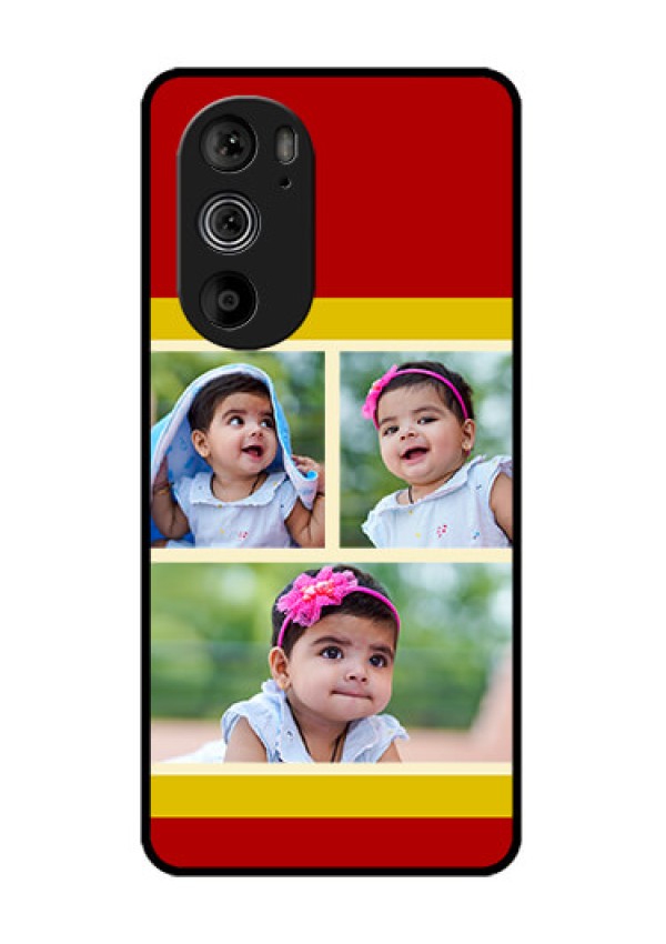 Motorola Edge 30 Pro Custom Glass Phone Case - Multiple Pic Upload Design