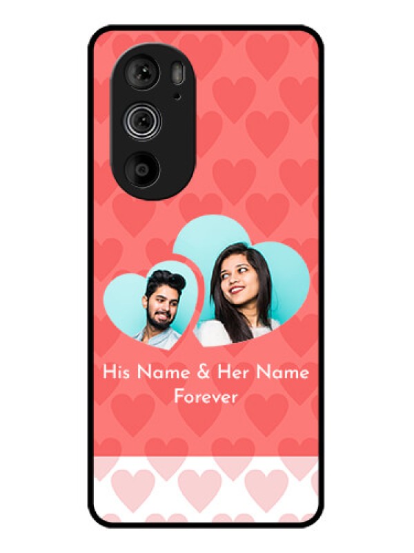 Custom Motorola Edge 30 Pro Custom Glass Phone Case - Couple Pic Upload Design