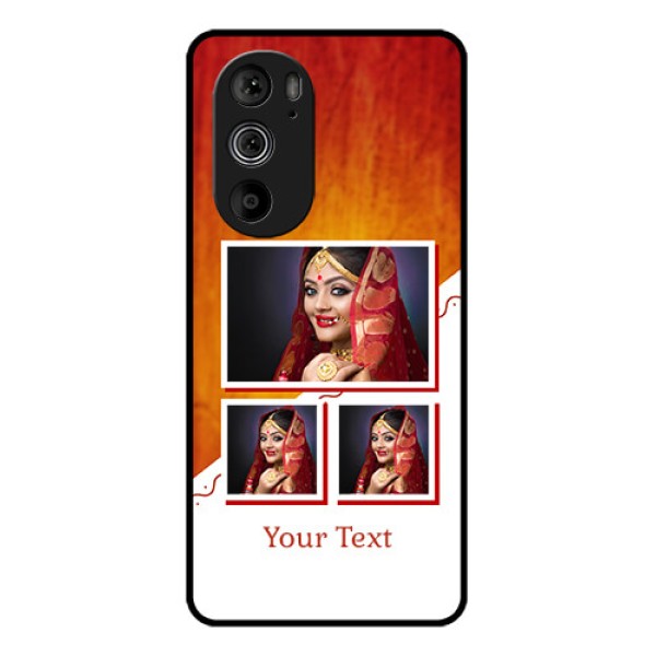 Motorola Edge 30 Pro Custom Glass Phone Case - Wedding Memories Design