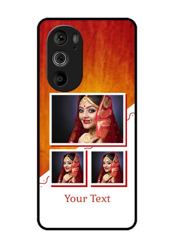 Motorola Edge 30 Pro Custom Glass Phone Case - Wedding Memories Design
