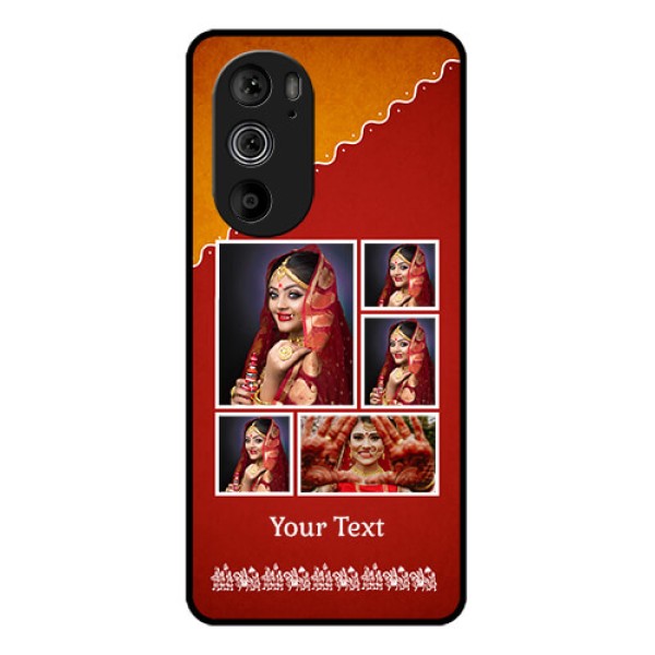 Motorola Edge 30 Pro Custom Glass Phone Case - Wedding Pic Upload Design