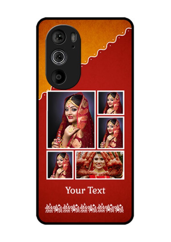 Motorola Edge 30 Pro Custom Glass Phone Case - Wedding Pic Upload Design