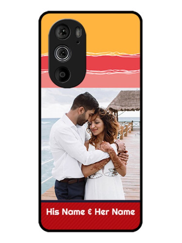 Custom Motorola Edge 30 Pro Custom Glass Phone Case - Colorful Case Design