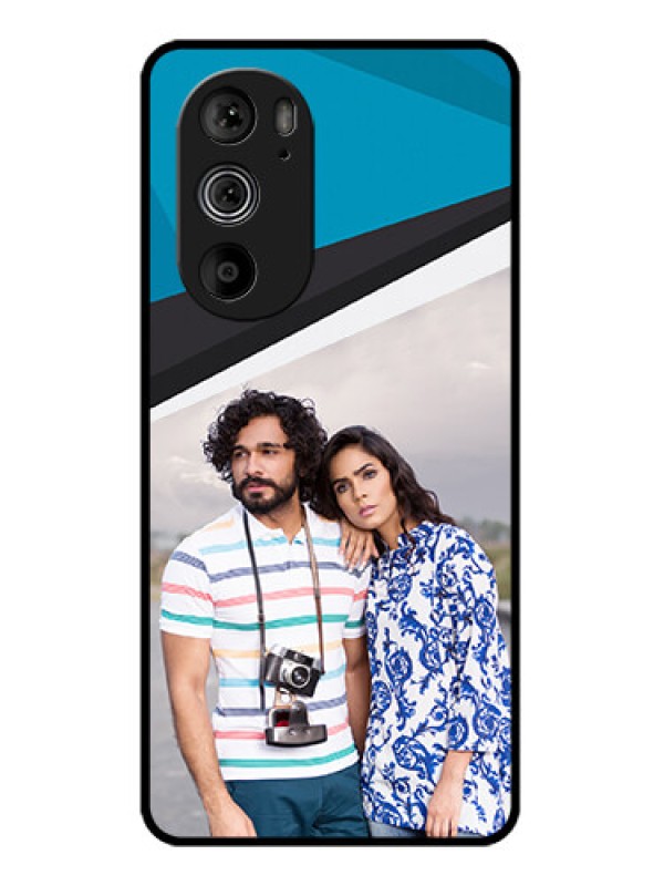 Custom Motorola Edge 30 Pro Custom Glass Phone Case - Simple Pattern Photo Upload Design