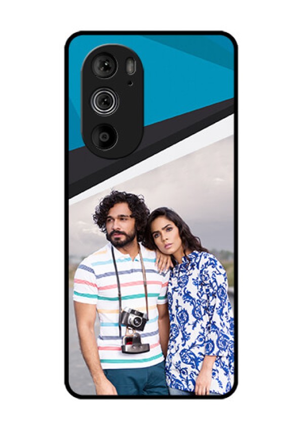 Motorola Edge 30 Pro Custom Glass Phone Case - Simple Pattern Photo Upload Design