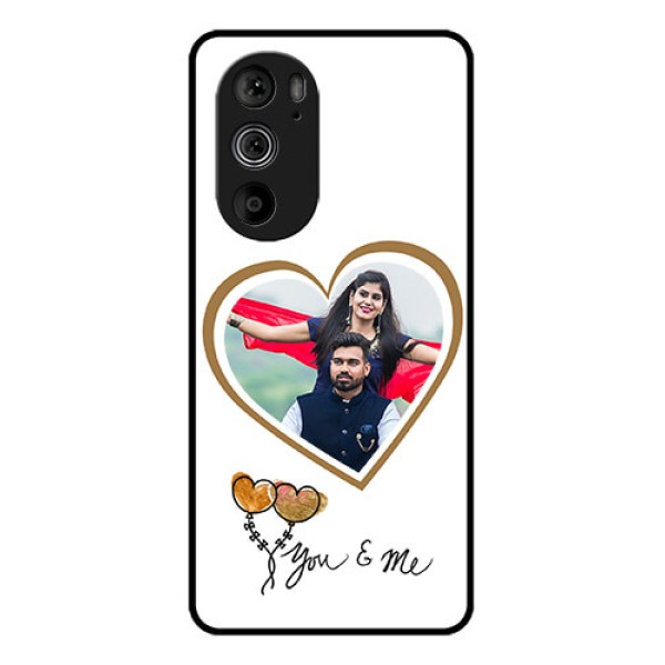 Motorola Edge 30 Pro Custom Glass Phone Case - You & Me Design