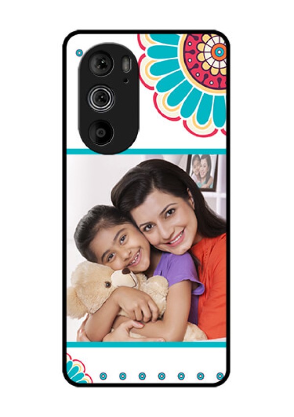 Motorola Edge 30 Pro Custom Glass Phone Case - Flower Design