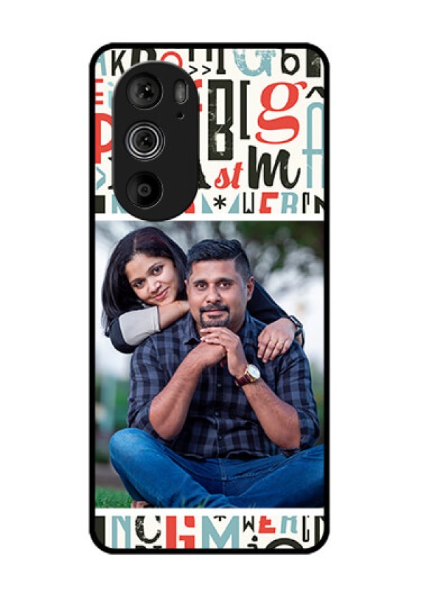 Motorola Edge 30 Pro Custom Glass Phone Case - Alphabet Design