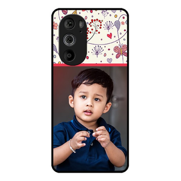 Motorola Edge 30 Pro Custom Glass Phone Case - Premium Floral Design