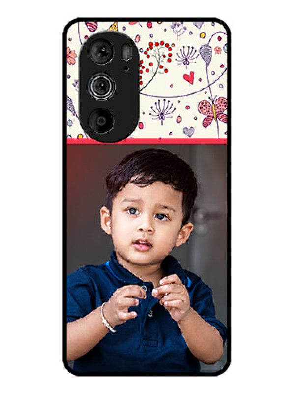 Custom Motorola Edge 30 Pro Custom Glass Phone Case - Premium Floral Design