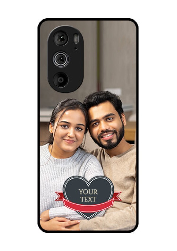 Motorola Edge 30 Pro Custom Glass Phone Case - Just Married Couple Design