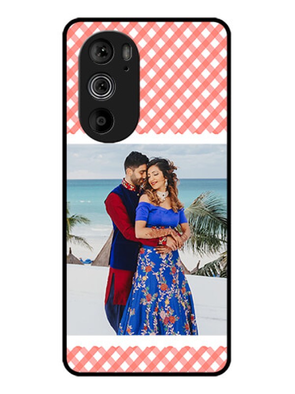 Custom Motorola Edge 30 Pro Custom Glass Phone Case - Pink Pattern Design