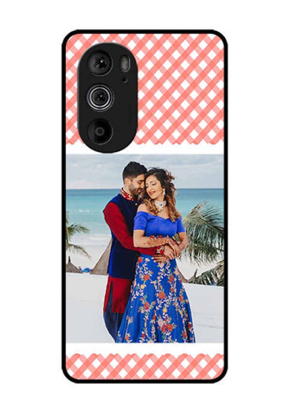 Motorola Edge 30 Pro Custom Glass Phone Case - Pink Pattern Design