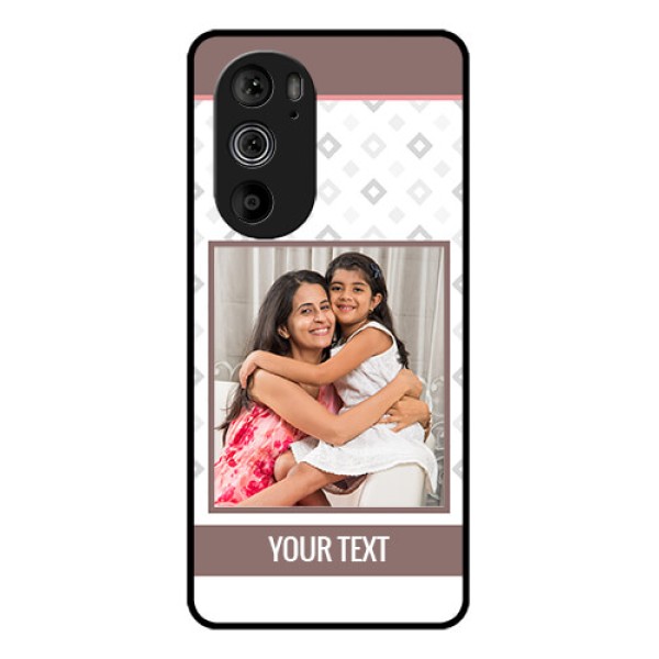 Motorola Edge 30 Pro Custom Glass Phone Case - Simple Diamond Design Motorola Edge 30 Pro Custom Glass Phone Case - Simple Diamond Design