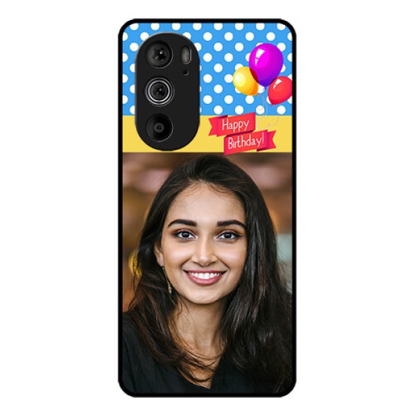 Motorola Edge 30 Pro Custom Glass Phone Case - Happy Birthday Design