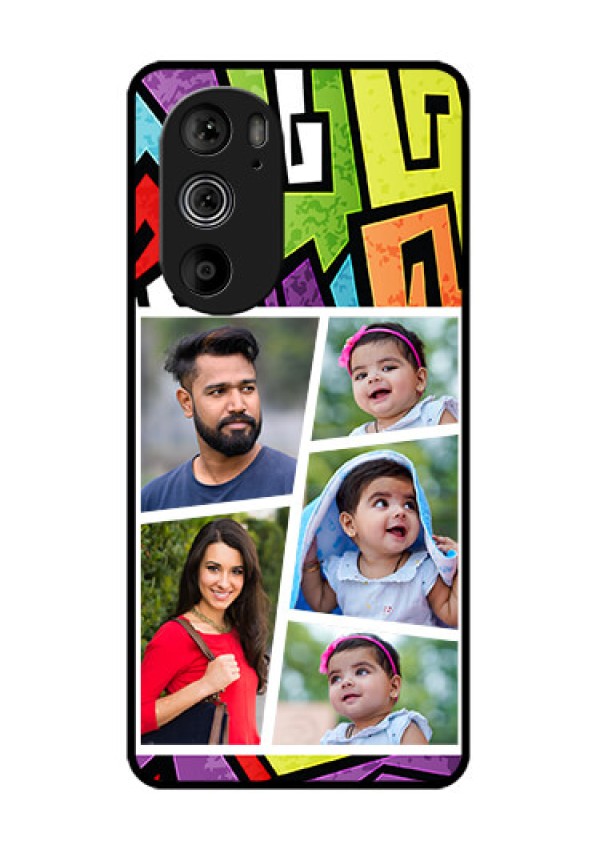 Motorola Edge 30 Pro Custom Glass Phone Case - Graffiti Pattern Design