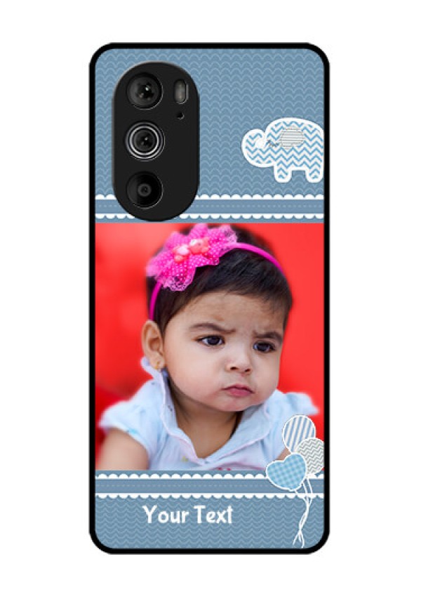 Motorola Edge 30 Pro Custom Glass Phone Case - With Kids Pattern Design