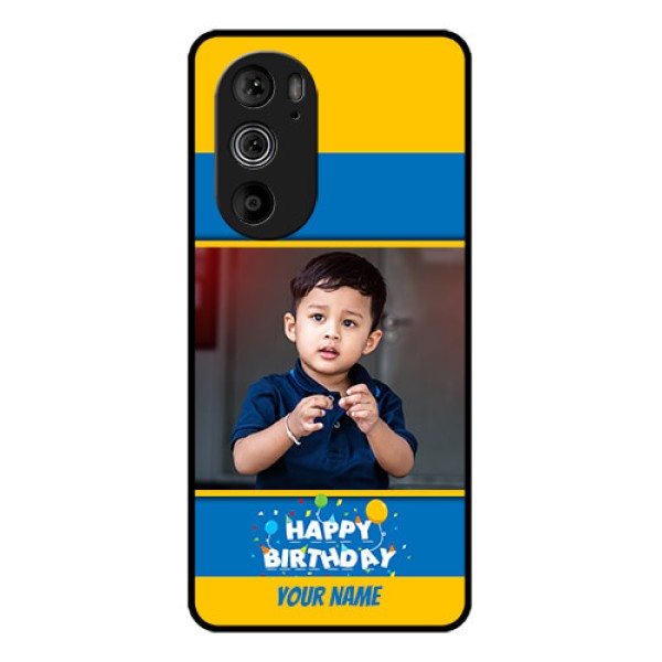 Motorola Edge 30 Pro Custom Glass Phone Case - Birthday Wishes Design