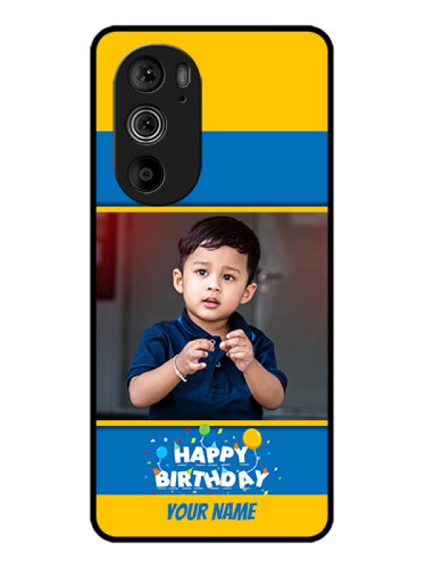 Custom Motorola Edge 30 Pro Custom Glass Phone Case - Birthday Wishes Design