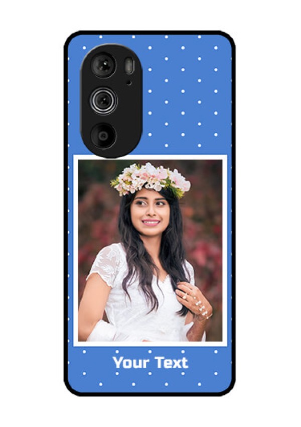 Motorola Edge 30 Pro Custom Glass Phone Case - Polka Dots Design