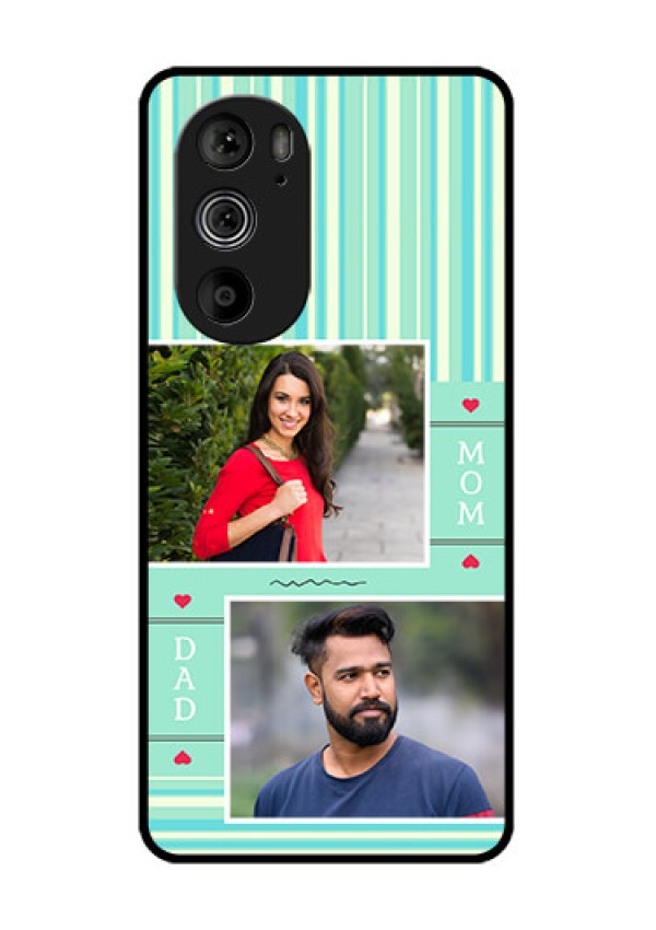 Motorola Edge 30 Pro Custom Glass Phone Case - Mom & Dad Pic Design