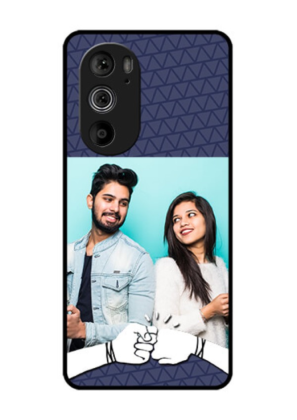 Motorola Edge 30 Pro Custom Glass Phone Case - With Best Friends Design
