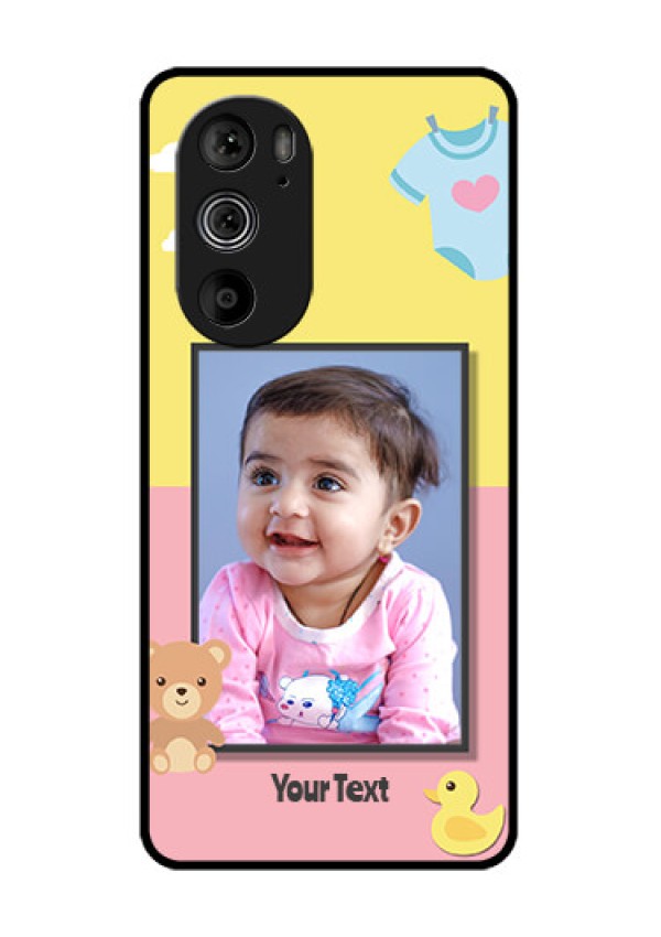 Motorola Edge 30 Pro Custom Glass Phone Case - Kids 2 Color Design