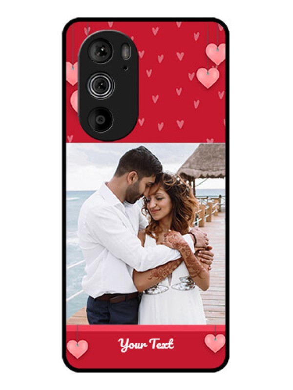Custom Motorola Edge 30 Pro Custom Glass Phone Case - Valentines Day Design