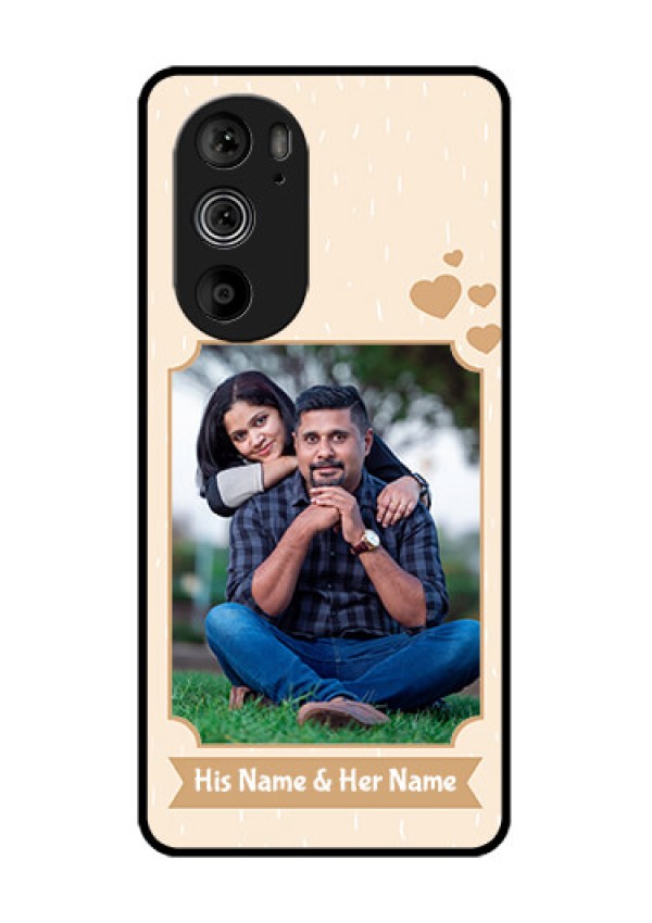 Motorola Edge 30 Pro Custom Glass Phone Case - With Confetti Love Design