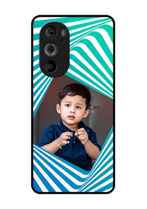 Motorola Edge 30 Pro Custom Glass Phone Case - Abstract Spiral Design