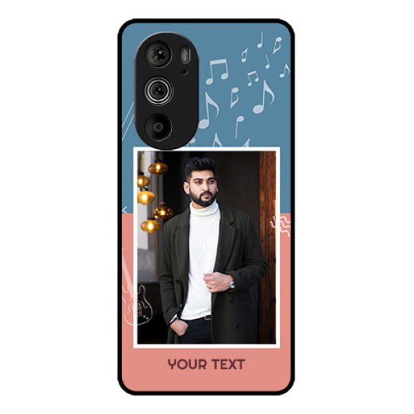 Motorola Edge 30 Pro Custom Glass Phone Case - With Color Musical Note Design Motorola Edge 30 Pro Custom Glass Phone Case - With Color Musical Note Design