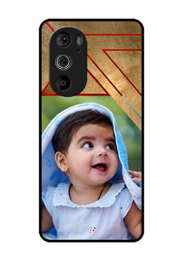 Motorola Edge 30 Pro Custom Glass Phone Case - Gradient Abstract Texture Design