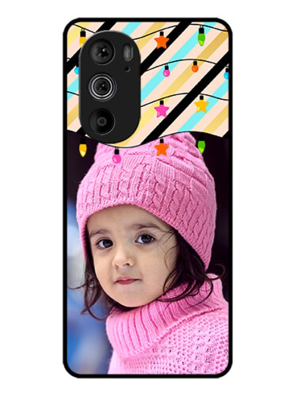 Custom Motorola Edge 30 Pro Custom Glass Phone Case - Lights Hanging Design