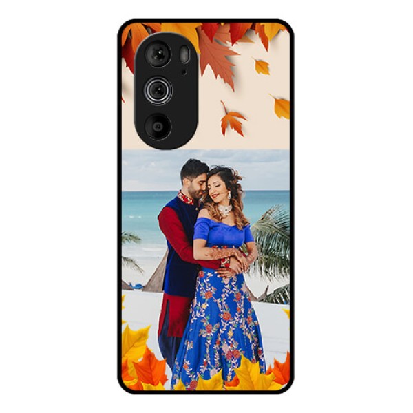 Motorola Edge 30 Pro Custom Glass Phone Case - Autumn Maple Leaves Design Motorola Edge 30 Pro Custom Glass Phone Case - Autumn Maple Leaves Design