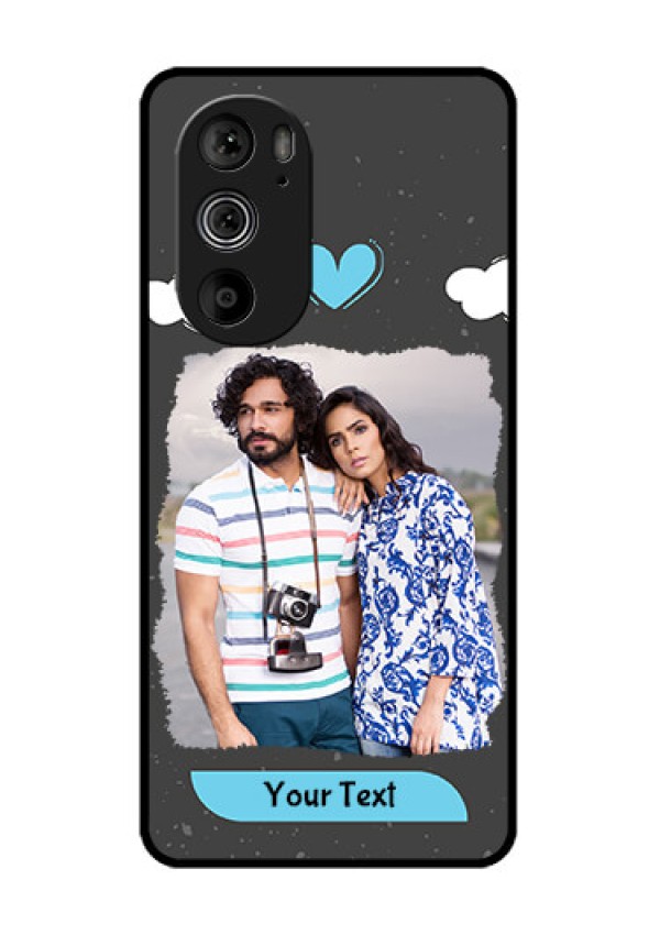 Motorola Edge 30 Pro Custom Glass Phone Case - Splashes With Love Doodles Design