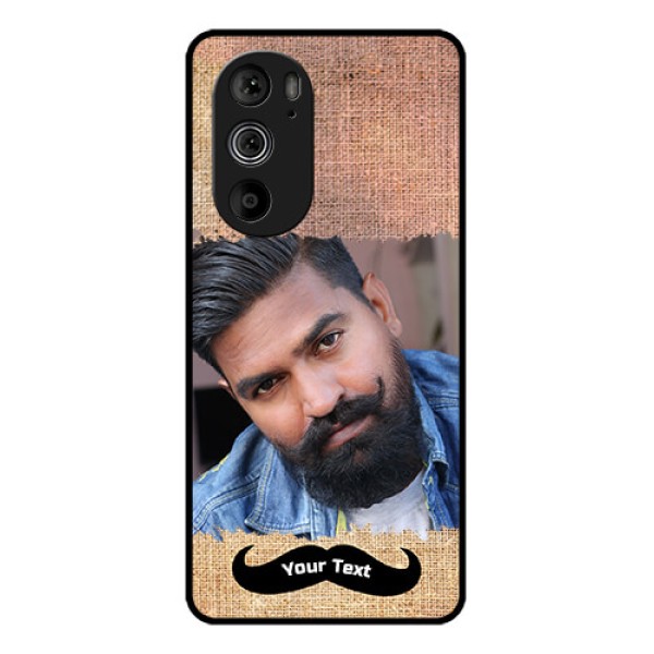 Motorola Edge 30 Pro Custom Glass Phone Case - With Texture Design
