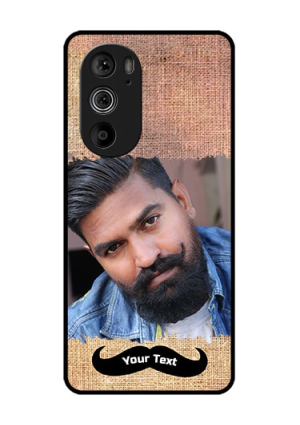 Motorola Edge 30 Pro Custom Glass Phone Case - With Texture Design