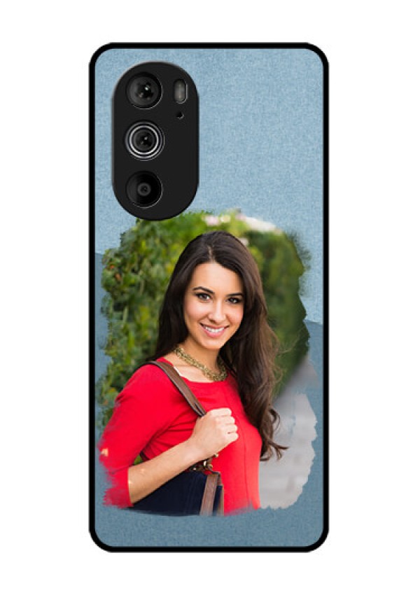 Motorola Edge 30 Pro Custom Glass Phone Case - Grunge Line Art Design