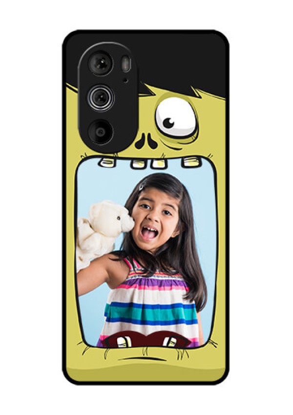 Motorola Edge 30 Pro Custom Glass Phone Case - Cartoon Monster Back Case Design