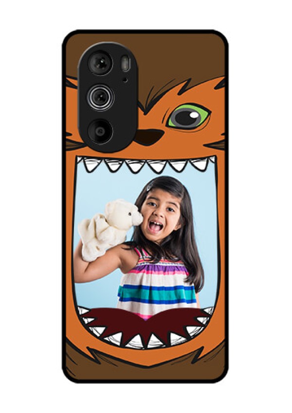 Motorola Edge 30 Pro Custom Glass Phone Case - Owl Monster Back Case Design