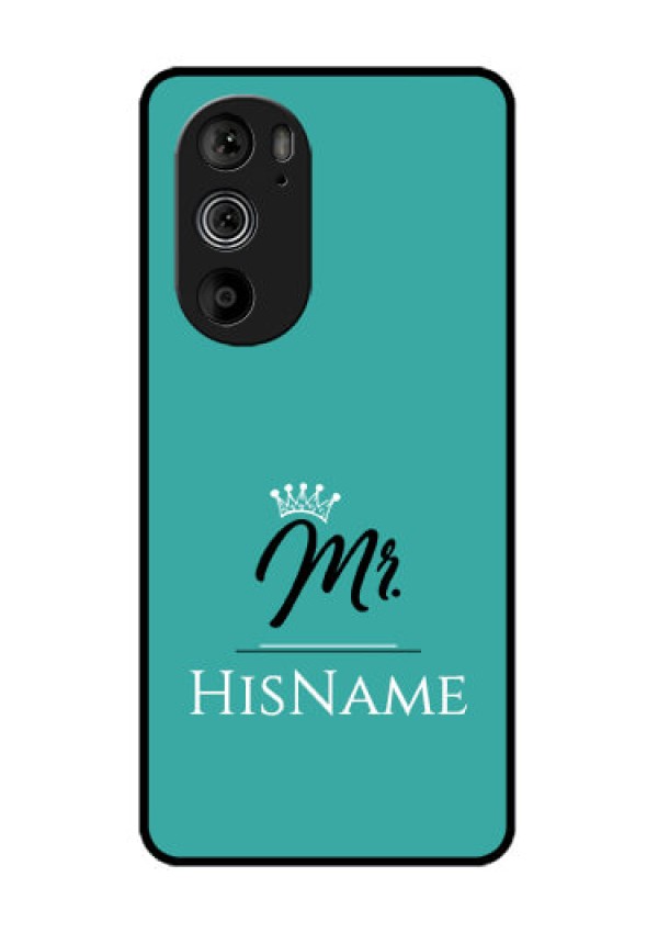 Motorola Edge 30 Pro Custom Glass Phone Case - Mr With Name Design
