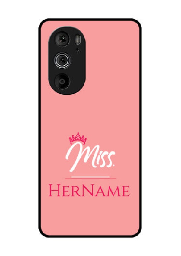 Motorola Edge 30 Pro Custom Glass Phone Case - Mrs With Name Design